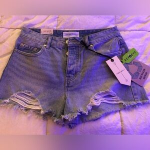 NWT Banjara Distressed Denim Cut Offs Shorts Festival